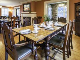 formal dining room from the back