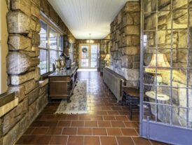 the veranda off the formal dining room