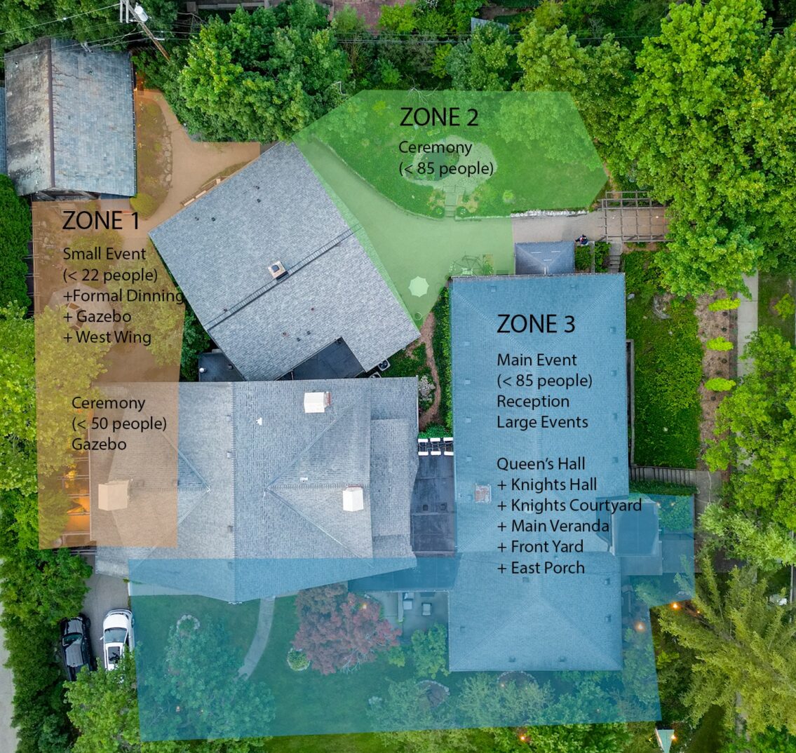 Venue Layout, Stone Chalet Bed and Breakfast Inn and Event Center