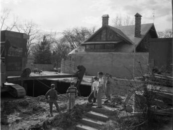 Church being built is 1956