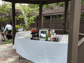 bar in gazebo area