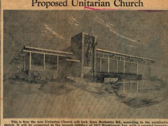 Brigham rendering of the church on berkshire